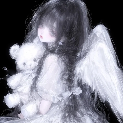 aesthetic angel anime pfp profile wallpaper