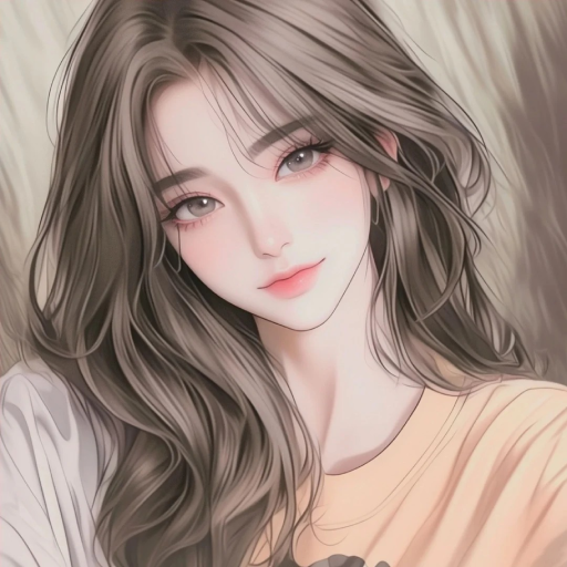 aesthetic girl art pfp digital painting