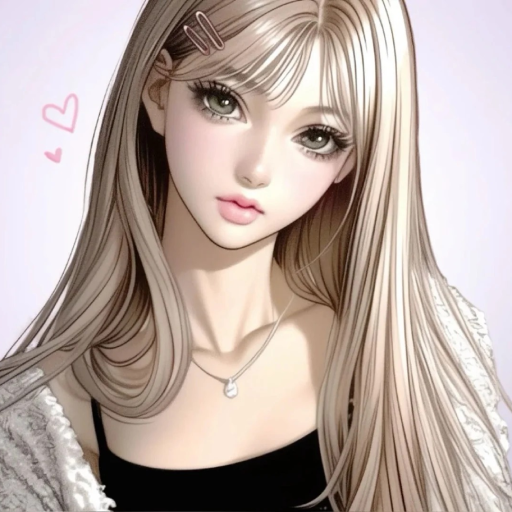 aesthetic cute girl pfp pink tones