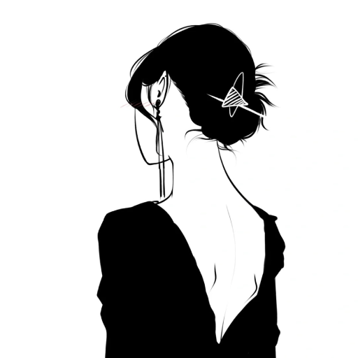 aesthetic pfp black girl elegant look