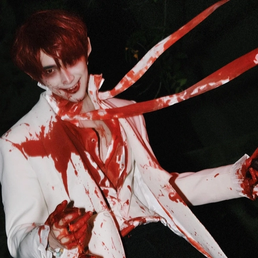 aesthetic vampire pfp blood