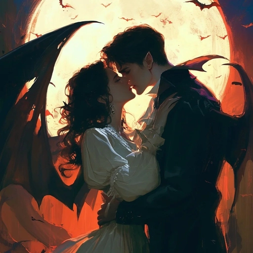 aesthetic vampire pfp cartoon