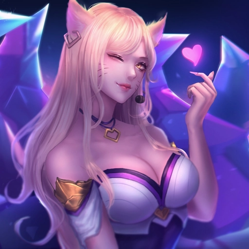 ahri pfp magical glow