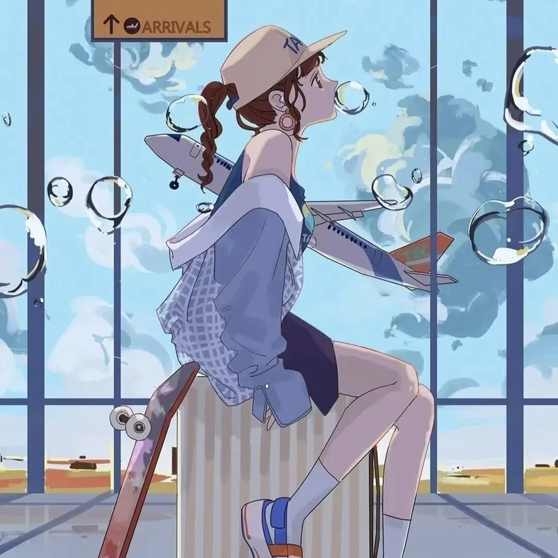 moody anime girl pfp