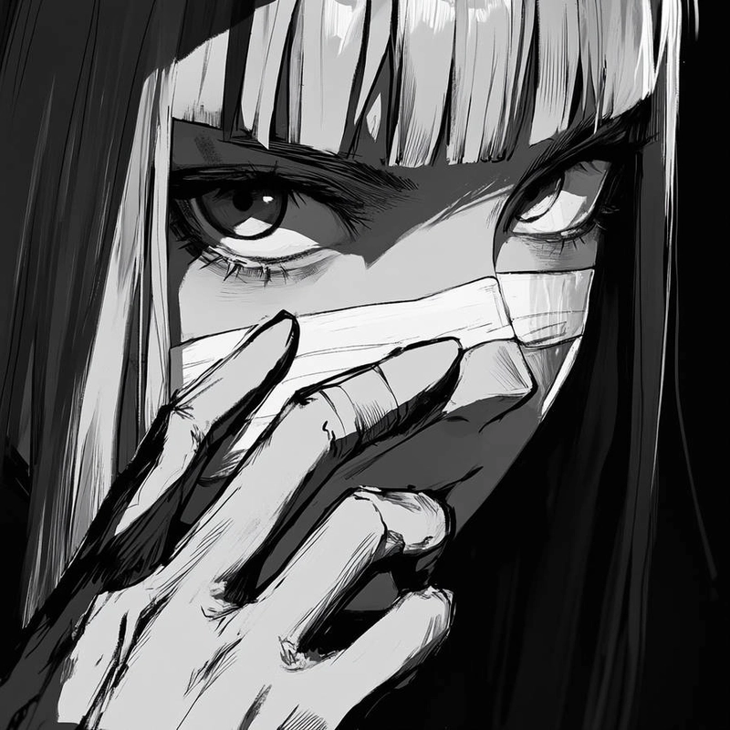 emo style anime girl pfp