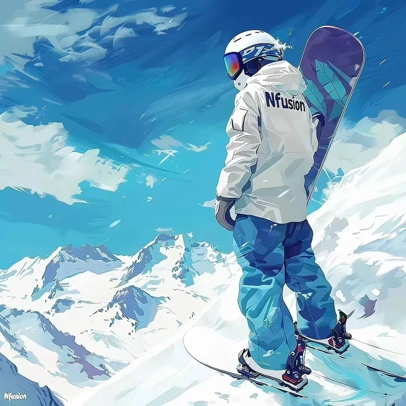 anime boy pfp in snow 