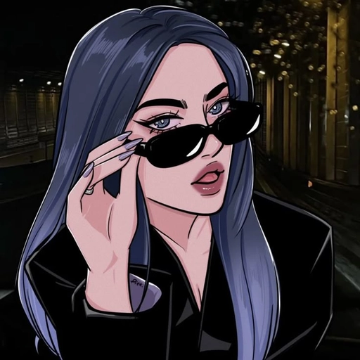 baddie pfp cartoon artsy girl