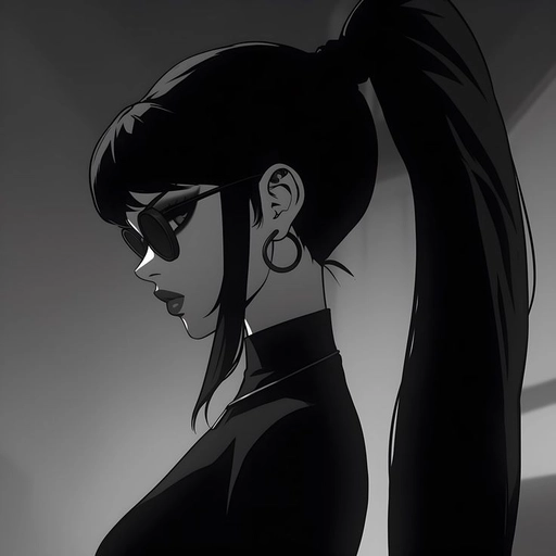 baddie pfp cartoon edgy look