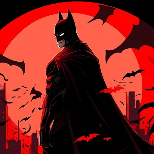 batman pfp comic illustration 