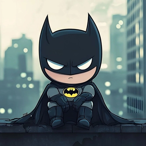 cute batman pfp chibi 