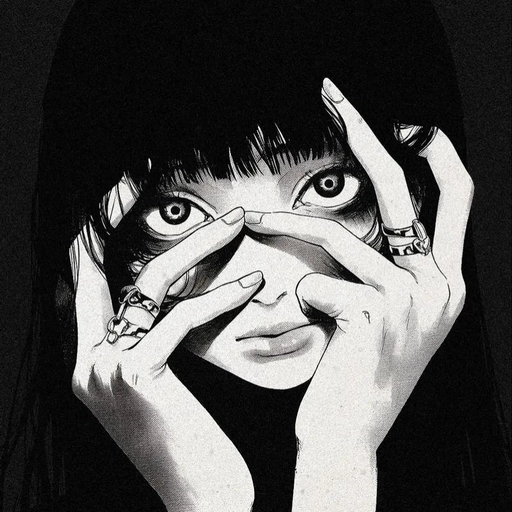 image of black and white aesthetic pfp