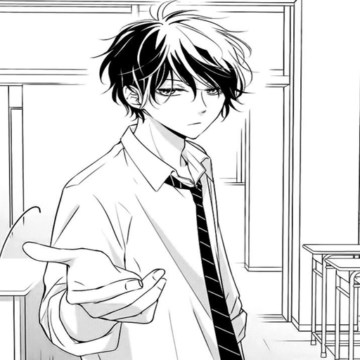 aesthetic pfp black and white anime 