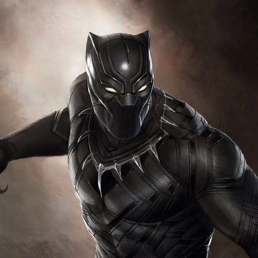 black panther pfp superhero style