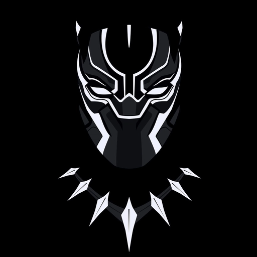 black panther comic pfp illustration