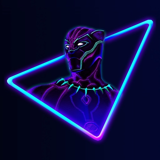 black panther pfp masked hero