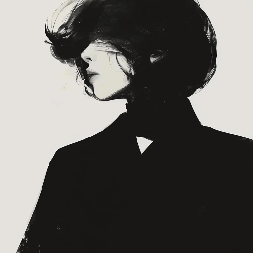 pfp aesthetic black elegant look