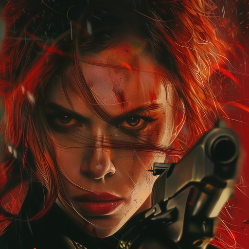 black widow pfp trendy