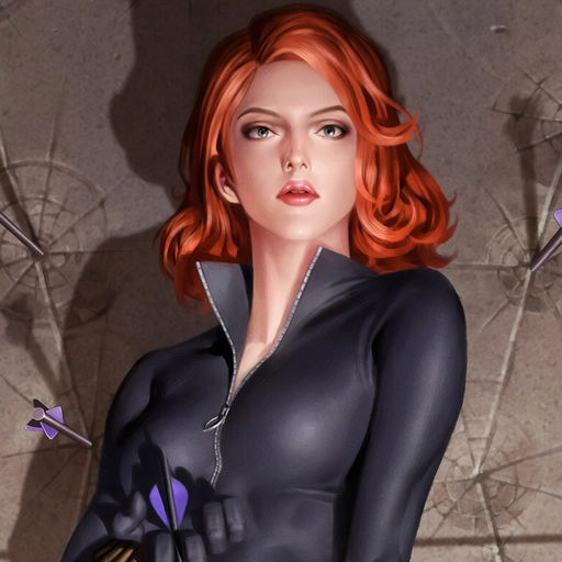 black widow pfp comic panel