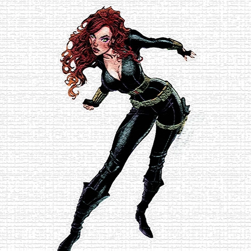 black widow pfp girl