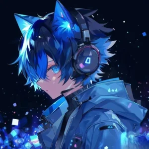 blue mood anime pfp