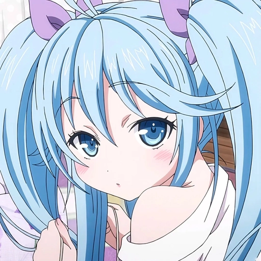 dreamy blue anime pfp