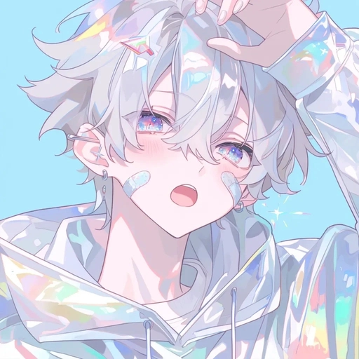 blue themed anime pfp