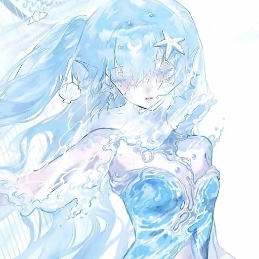 chill blue anime pfp