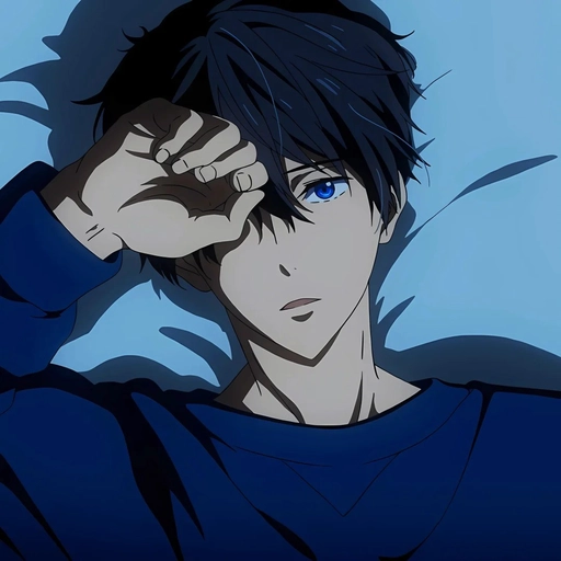 calm blue anime pfp