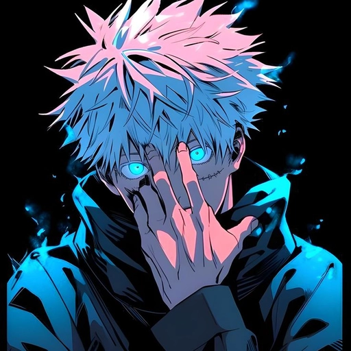 pink and blue anime pfp