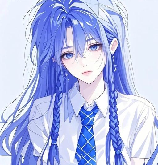 blue vibe anime pfp