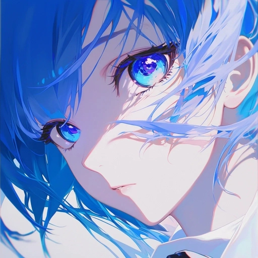 blue galaxy anime pfp