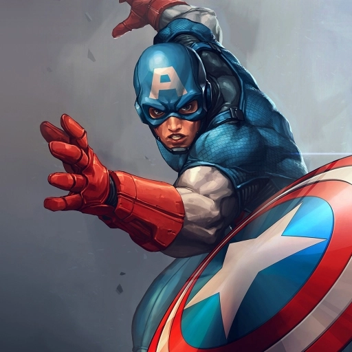 captain america iconic pose pfp