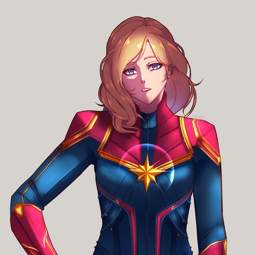 marvel art captain marvel pfp