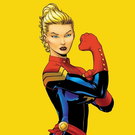 captain marvel pfp anime style
