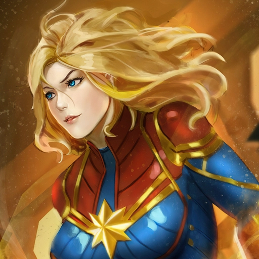 captain marvel fanart pfp