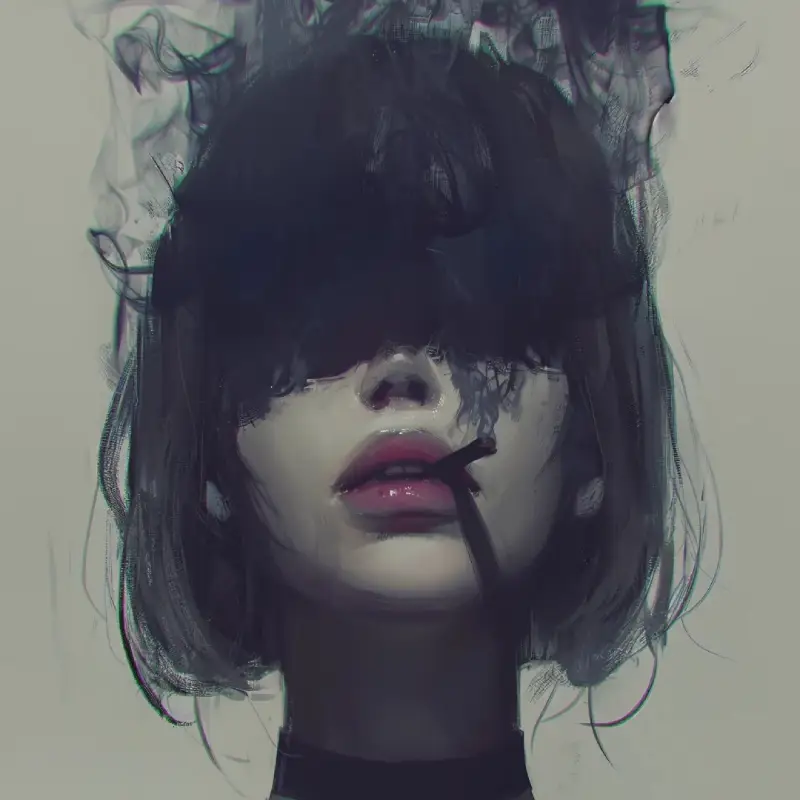 black and grey dark aesthetic pfp 