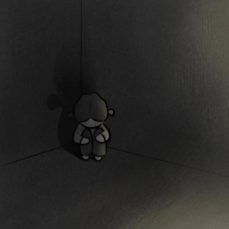 aesthetic avatar in deep shadowy tones