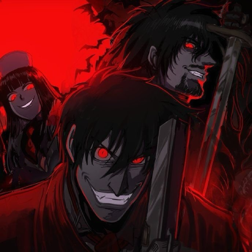 dark anime red eyes pfp scary 