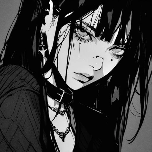 dark anime guy pfp cool 