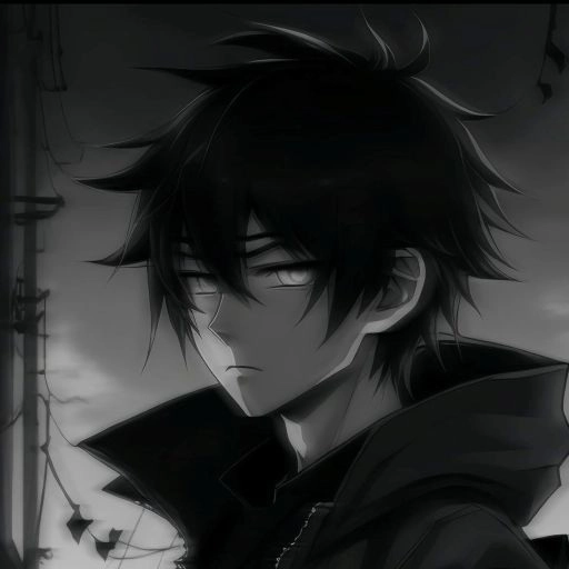 sad dark anime pfp crying aesthetic 