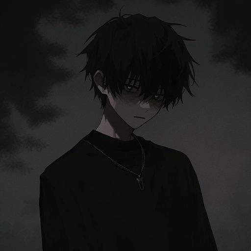 cute dark anime pfp kawaii cool 