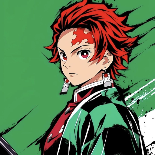vibrant demon slayer pfp image