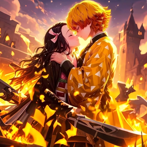 kawaii anime demon slayer pfp image