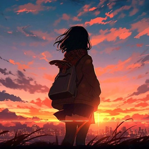 anime depressed drawing pfp