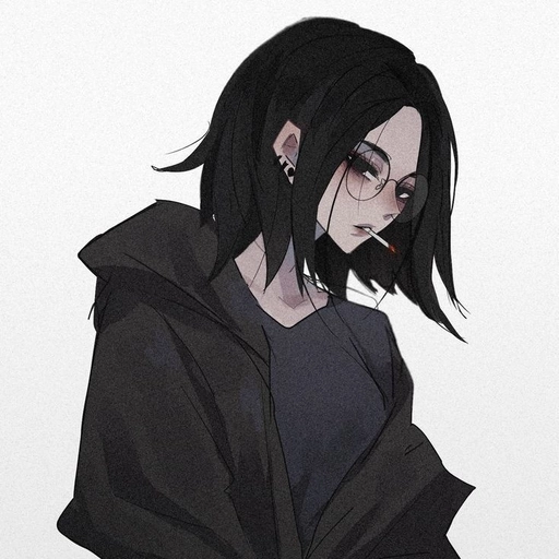 emo aesthetic pfp dark mode