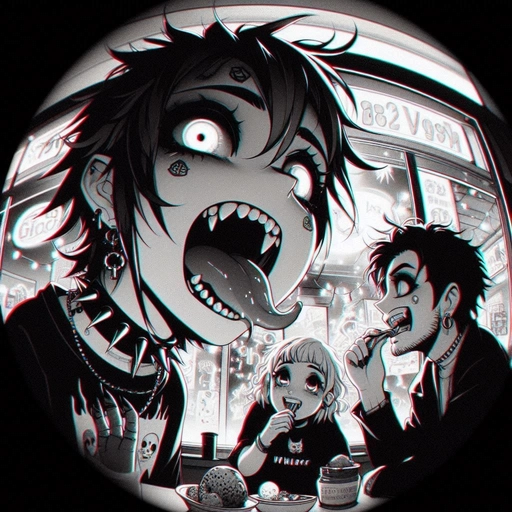 emo aesthetic pfp digital art