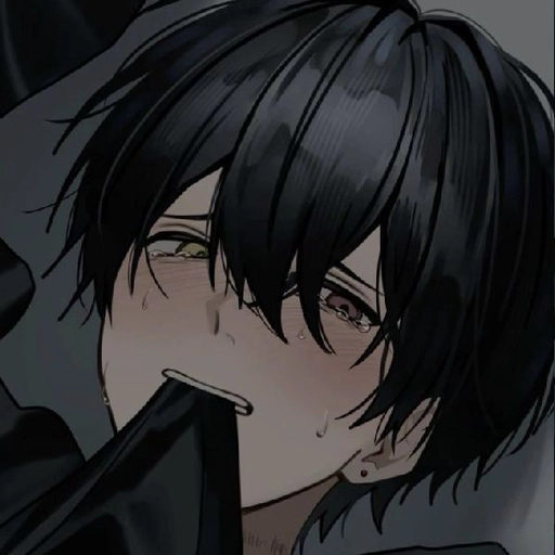 black femboy anime pfp