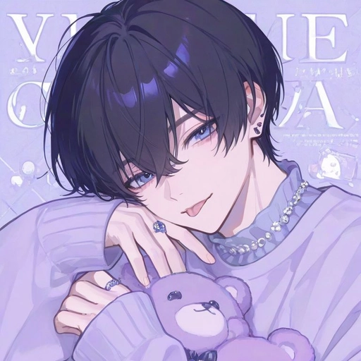 black femboy pfp character