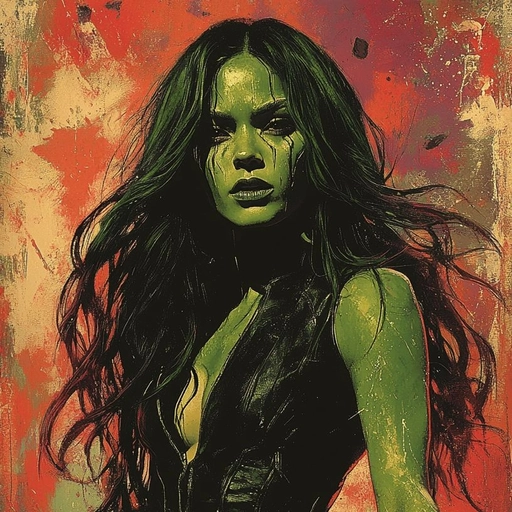 gamora pfp comic style