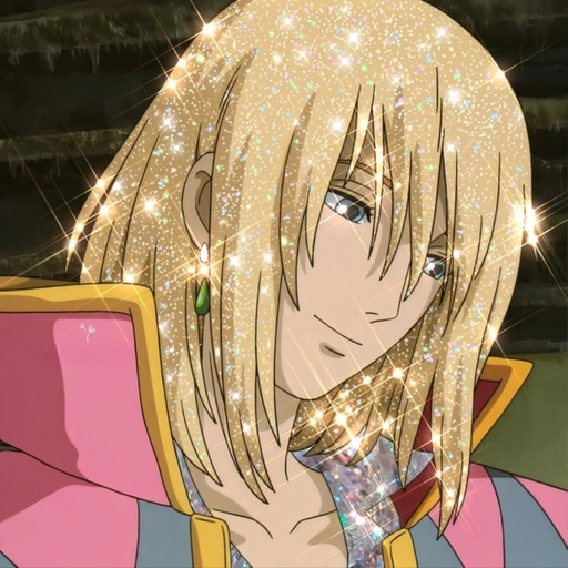 cute anime pfp glitter